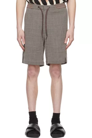 Cornerstone Men Shorts - Brown Wool Shorts