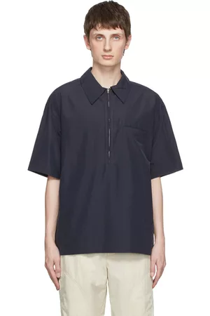 3.1 Phillip Lim Men Polo Shirts - Black Cotton Polo
