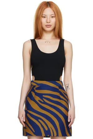 Proenza Schouler Black Viscose Bodysuit