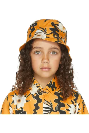 Endless Joy SSENSE Exclusive Kids Orange Epiphyllum Bucket Hat