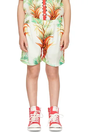 Endless Joy SSENSE Exclusive Kids Off-White Date Palm Shorts