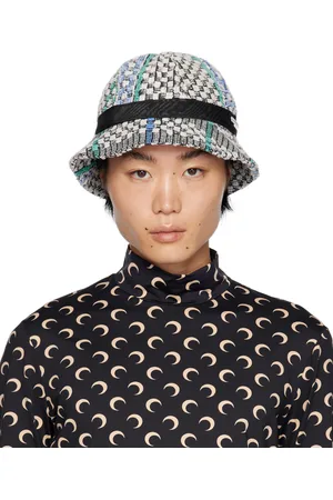 Marine Serre White Kitchen Towels Bell Bucket Hat