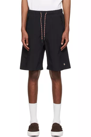MARCELO BURLON Men Shorts - Black Nylon Shorts