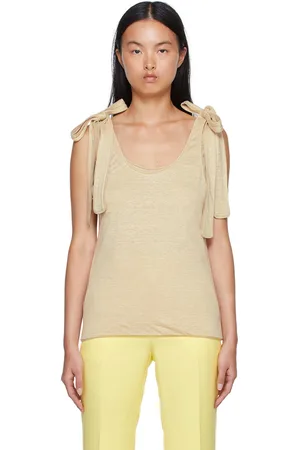 Chloé Pink Linen Tank Top