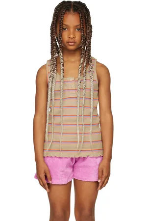 Repose AMS Kids Taupe Slim Singlet Tank Top