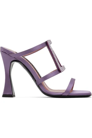 Les Petits Joueurs Purple Hoya Heeled Sandals