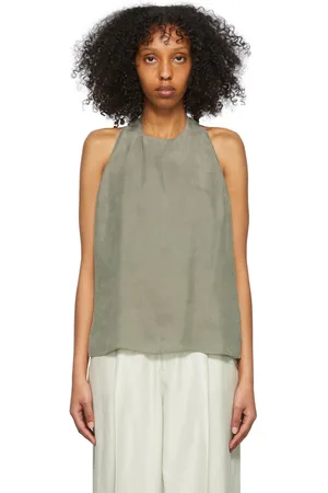Filippa K Green Cupro Tank Top
