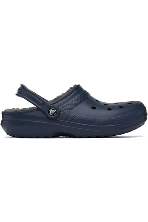 Crocs Men Casual Shoes - Navy Classic Lined Clogs