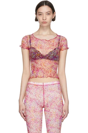 PRISCAVera Pink Nylon T-Shirt
