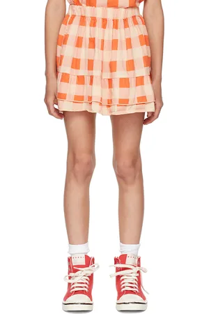 Repose AMS Kids Orange Ruffle Skirt