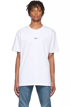 Alexander McQueen Men T-shirts - White Graffiti T-Shirt