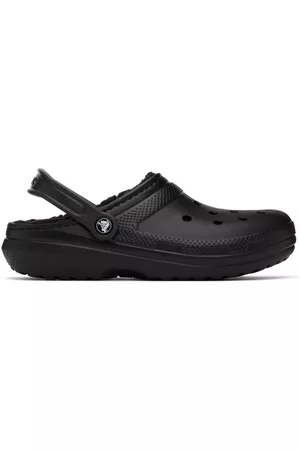 Crocs Men Casual Shoes - Black Classic Lined Clogs