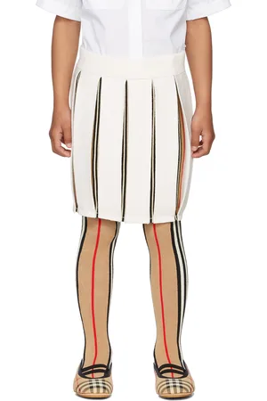 Burberry Kids Off-White & Beige Ameila Skirt