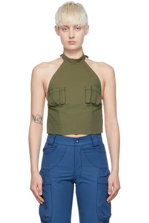 Paria Farzaneh Green Nausicaa Tank Top