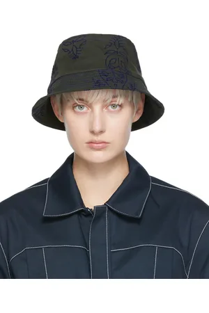 Paria Farzaneh Green Flock Bucket Hat