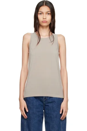 STUDIO NICHOLSON Taupe Circa Tank Top