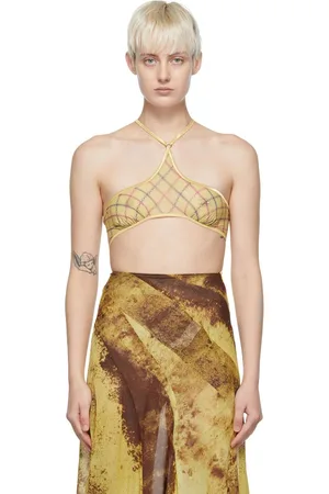 KNWLS SSENSE Exclusive Yellow Bra