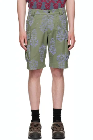 Paria Farzaneh Green Cotton Shorts