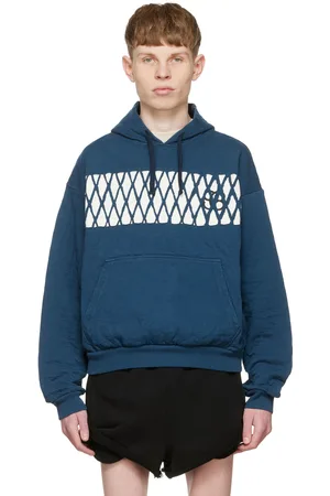 Stefan Cooke Blue Cotton Hoodie