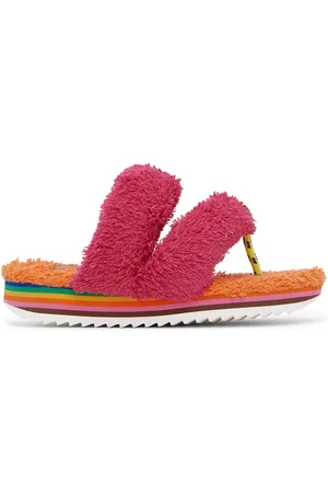 Maison Mangostan Kids Orange & Pink Ciruela Sandals