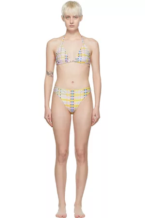 STINE GOYA Women Bikinis - SSENSE Exclusive Yellow Dahlia Bikini