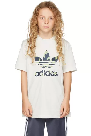 adidas Short Sleeve - Kids Off-White Graphic T-Shirt