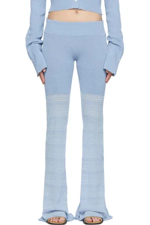 determ; Blue Polyester Lounge Pants