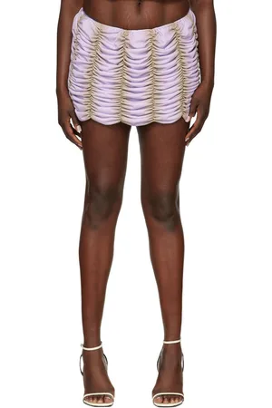 ESTER MANAS SSENSE Exclusive Purple Miniskirt