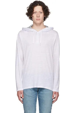 Vince White Linen Hoodie