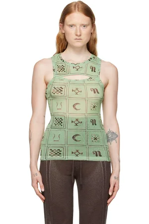 Nanushka Green Lio Tank Top