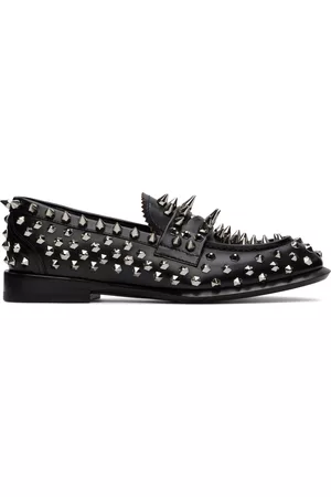 Alexander McQueen Men Loafers - Black Stud Loafers