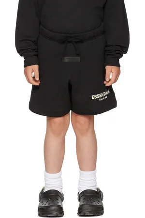 FEAR OF GOD Kids Black Logo Shorts