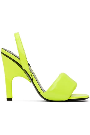 The Attico Yellow Rem Heeled Sandals