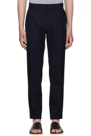 Harmony Men Formal Pants - Navy Piero Trousers