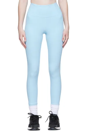 GIRLFRIEND COLLECTIVE Blue Rib High-Rise Leggings