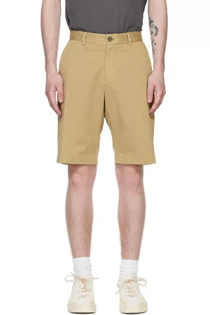 Sunspel Men Shorts - Tan Garment-Dyed Shorts
