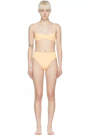 Haight Women High Waisted Bikinis - Yellow Ligia & Highleg Hotpants Bikini