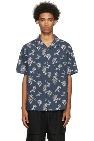 Vince Blue Floral Print Shirt