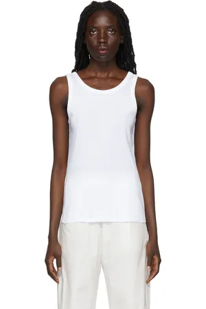 The Row White Frankie Tank Top