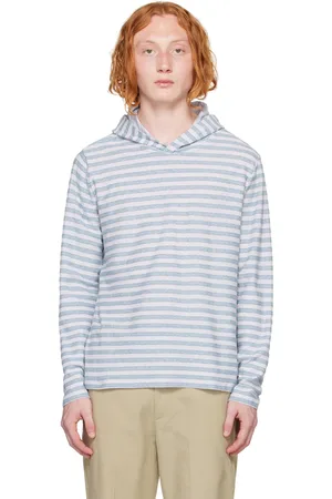 Vince Blue Stripe Hoodie