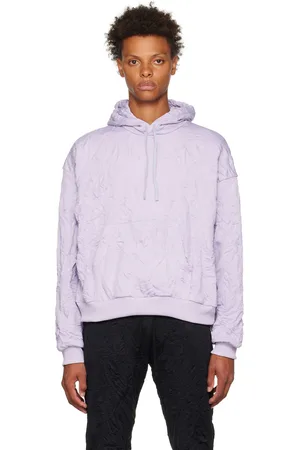JOHN ELLIOTT Purple Crinkled Hoodie