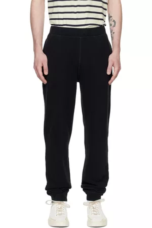 Sunspel Men Loungewear - Black Loopback Lounge Pants