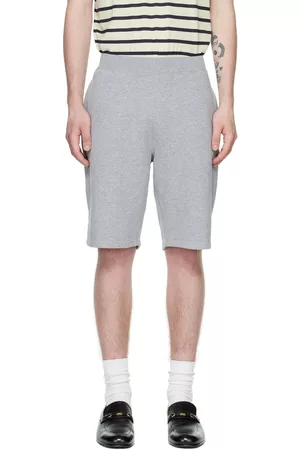 Sunspel Men Shorts - Gray Loopback Shorts