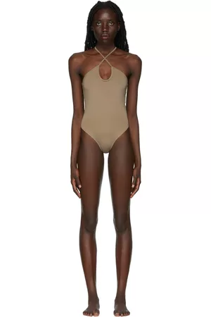 Ami Women Swimsuits - Taupe Ami De Cœur One-Piece Swimsuit
