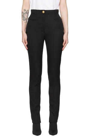 Balmain Black Grain de Poudre Leggings