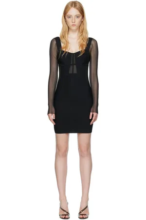 Hervé Léger Black Bustier Minidress