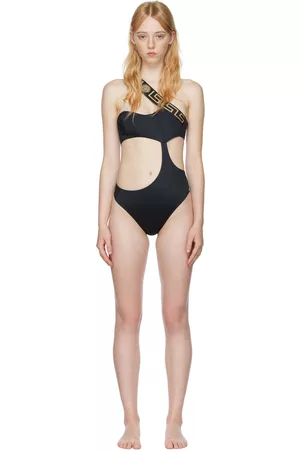 VERSACE Women Swimsuits - Black Cutout One-Piece Swimsuit