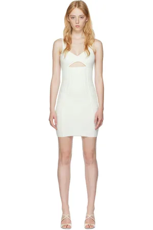 Hervé Léger White Cutout Minidress