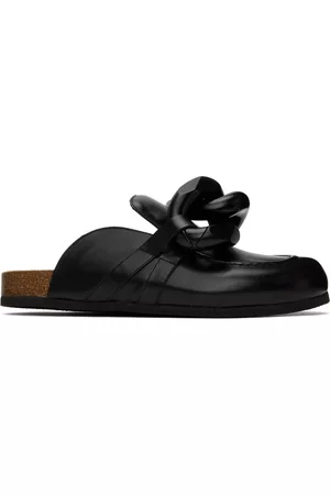 J.W.Anderson Men Loafers - SSENSE Exclusive Black Chain Loafers