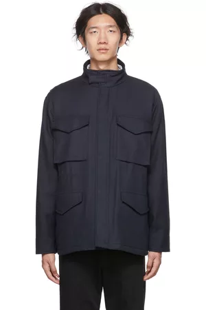 Vince Men Jackets - Navy Field Jacket